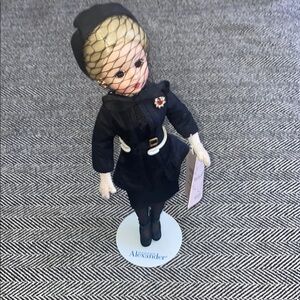 Gentle used -Madame Alexander Dolll in Elegant Dark Ensemble Excellent Condition